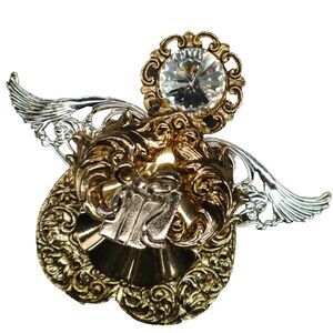 Angel Pin Gold and Silver Metals Rosemary Nelson 1995